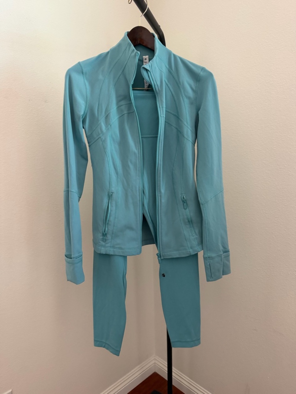 lululemon tidal teal define jacket align 25” High-Rise Performance Leggings set - Picture 4 of 9